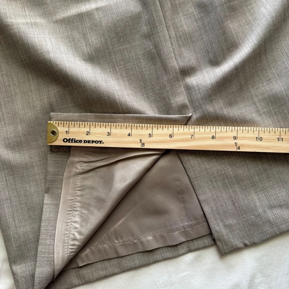 Ann Taylor Pencil Skirt 12 Professional Office Siren Quiet‎ Luxury Neutral